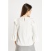 Ruffle Trim Bell Sleeve Blouse