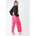 Sateen Wide Leg Trousers