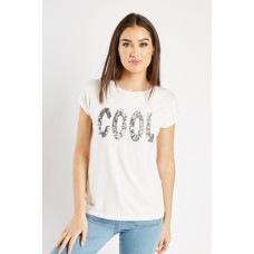 Sequin Logo T-Shirt