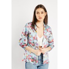 Shawl Collar Sateen Jacket