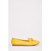 Shearling Trim Chain Detail Loafers