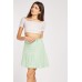 Shirred Waist Mini Skirt