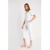 Short Sleeve Buttoned Jumpsuit