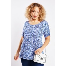 Short Sleeve Ditsy Floral Top