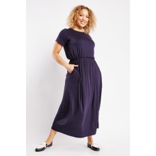 Short Sleeve Maxi Jersey Dress