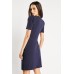 Short Sleeve Pencil Textured Dress