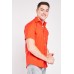 Short Sleeve Textured Cotton Shirt