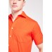 Short Sleeve Textured Cotton Shirt