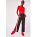 Side Slit Wide Leg Trousers