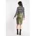 Slanted Zip Faux Leather Skirt