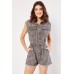 Sleeveless Denim Playsuit