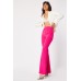 Slit Hem Flared Leg Trousers