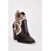 Snake Insert Print Court Boots