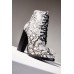 Snake Print Chunky Heeled Boots