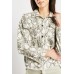 Snake Skin Print Cotton Jacket