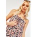 Spaghetti Straps Printed Mini Dress