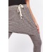 Speckled Jersey Knit Harem Trousers