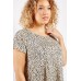 Speckled Short Sleeve Top