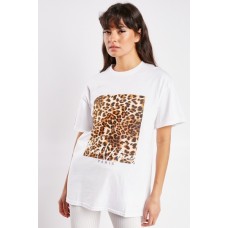 Square Leopard Box T-Shirt