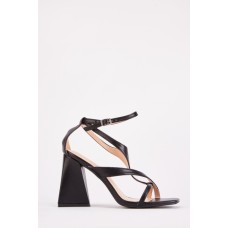 Square Strappy Heeled Sandals