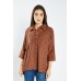 Stitched Pattern Dip Hem Shirt