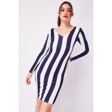 Striped Bodycon Mini Dress