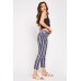 Striped Cropped Trousers