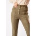 Suedette Olive Trousers