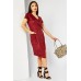 Suedette Wrap Wine Dress