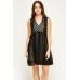 Laser Cut Bodice Sheer Skater Dress