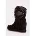 Tassel Studded Wedged Boots