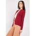 Textured Burgundy Open Blazer