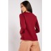 Textured Burgundy Open Blazer