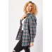 Textured Checkered Buttoned Shirt