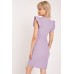 Textured Frill Sleeve Shift Dress