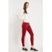 Textured Wine Skinny Trousers