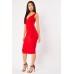 Textured Wrap Bodycon Midi Dress