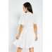 Textured Wrap Short Sleeve Dresss