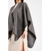 Thick Woven Knitted Poncho