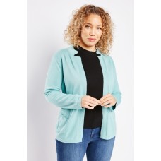 Thin Knit Cotton Open Front Cardigan