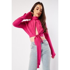 Tie Up Crop Blouse