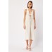 Tie Up Front Linen Dress