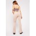 Tie Up Waist Flared Trousers