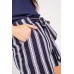 Tie Up Waist Striped Shorts