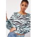 Tiger Striped Print Blouse