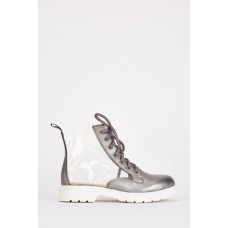 Transparent Side Contrasted Boots