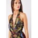 Tropical Floral Wrap Dress