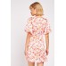 Twisted Front Floral Mini Dress