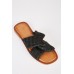 Twisted Strap Flat Slides