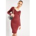 V Neck Bodycon Dress